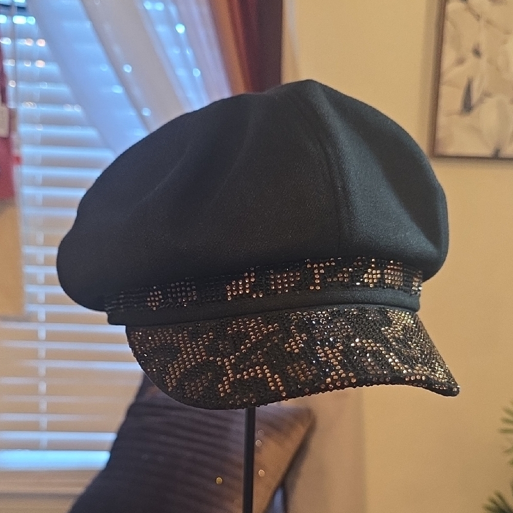 True LOVE Black Satin-Lined Hat